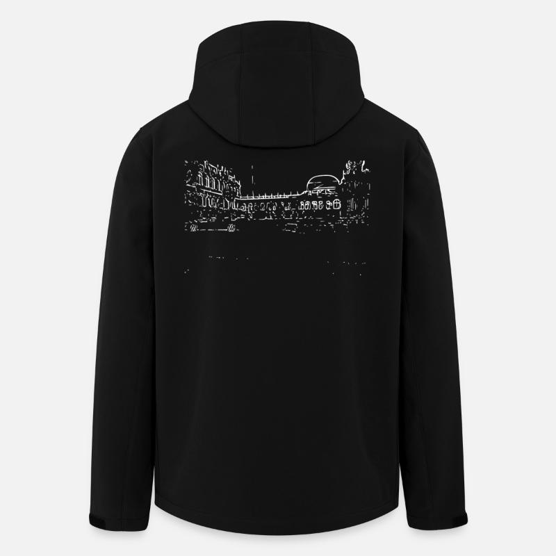 bâtiment - Veste softshell homme en polyester recyclé Stanley/Stella - noir