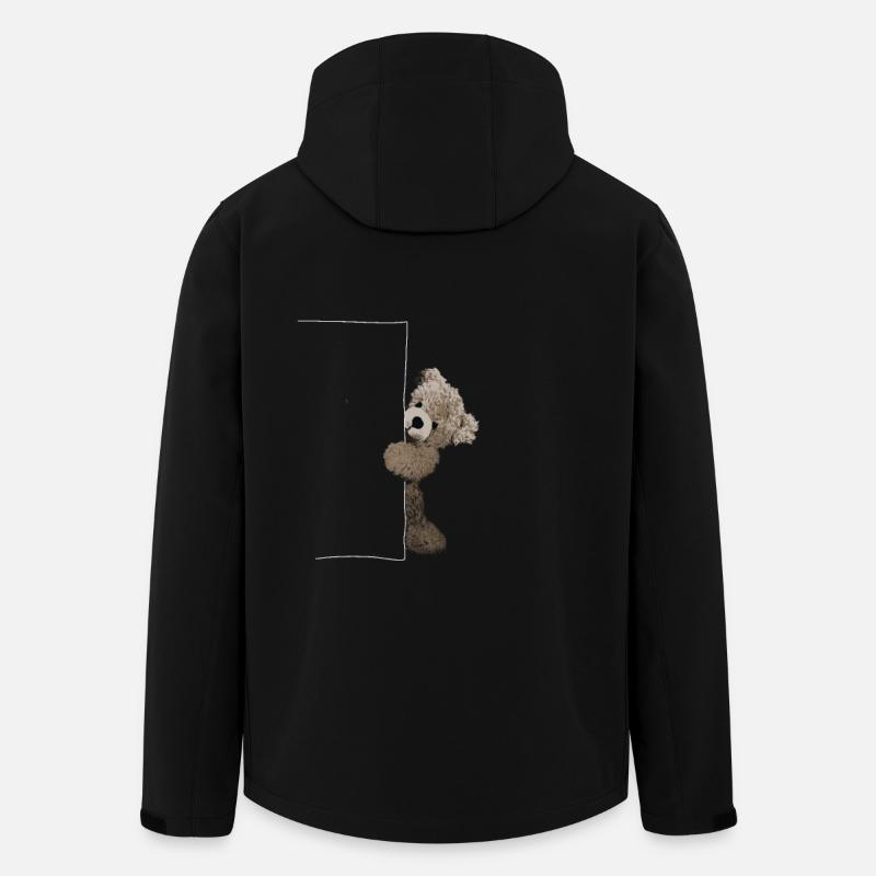 teddy - Recycelte Männer Softshell-Jacke von Stanley/Stella - Schwarz