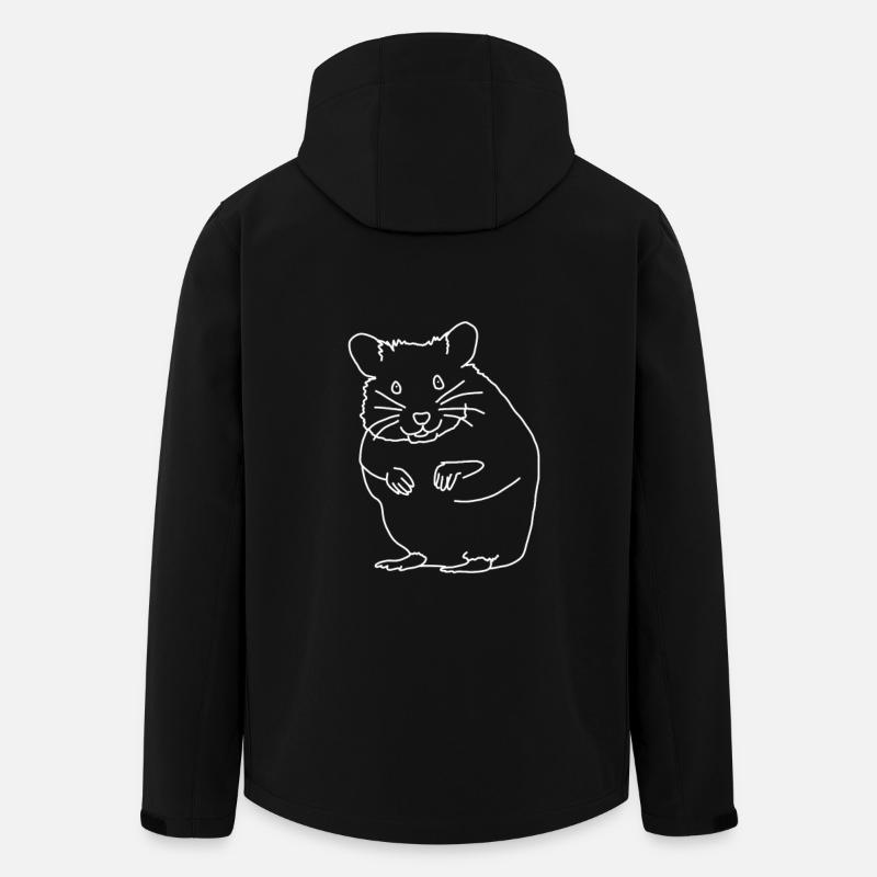 hamster - Men’s Recycled Softshell Jacket by Stanley/Stella - black