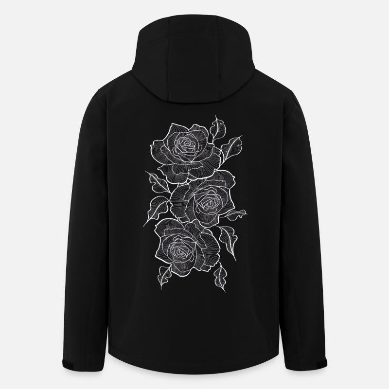 rose - Men’s Recycled Softshell Jacket by Stanley/Stella - black