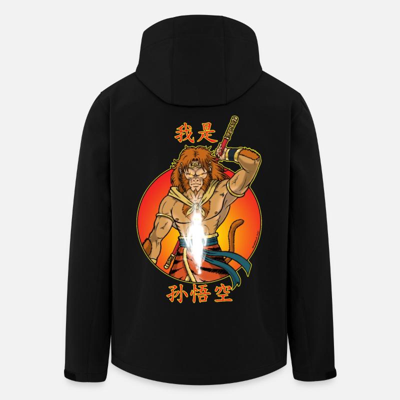 Ich bin Sun Wukong - Recycelte Männer Softshell-Jacke von Stanley/Stella - Schwarz
