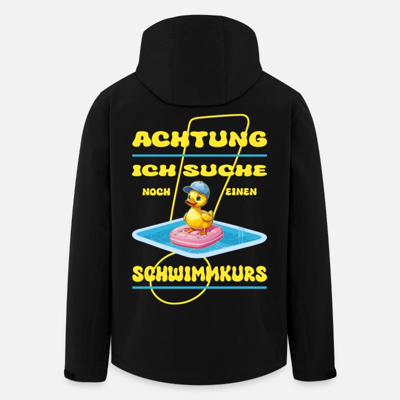 Nichtschwimmer Ente - Recycelte Männer Softshell-Jacke von Stanley/Stella - Schwarz