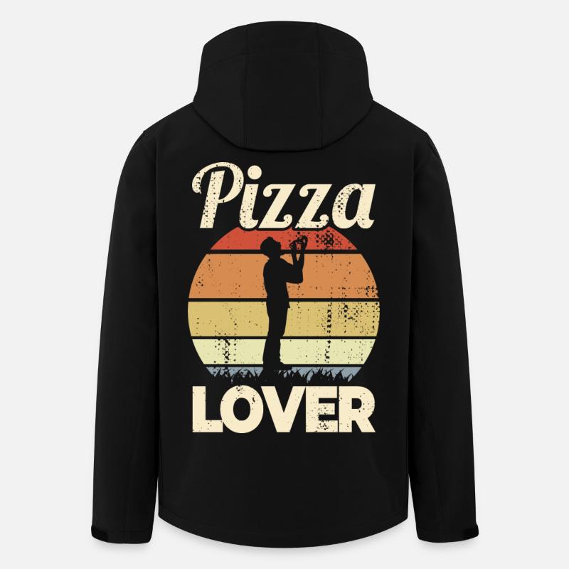 Pizza Esser - Recycelte Männer Softshell-Jacke von Stanley/Stella - Schwarz