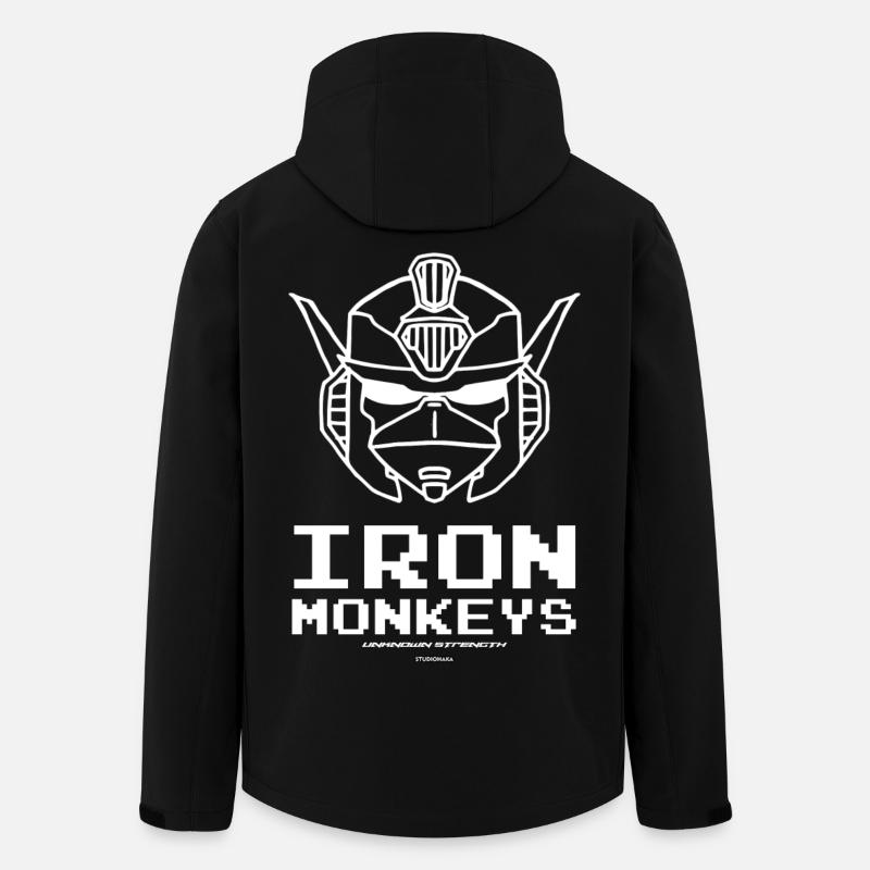 IRON MONKEYS ROBO MONKEY - Recycelte Männer Softshell-Jacke von Stanley/Stella - Schwarz