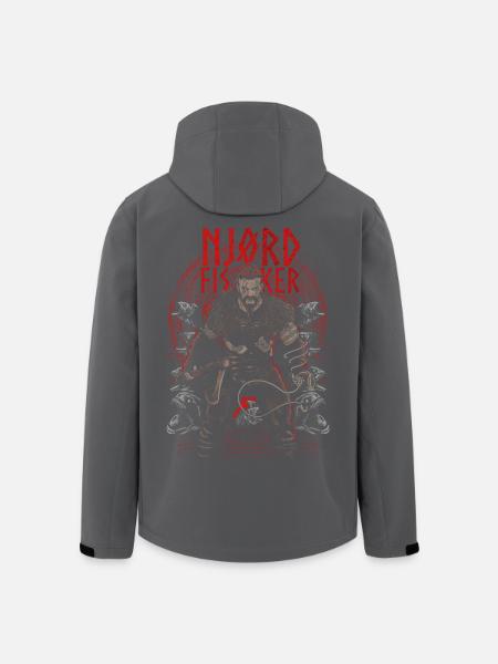 Njørd Fisker - Viking - red - Recycelte Männer Softshell-Jacke von Stanley/Stella - Schwarz