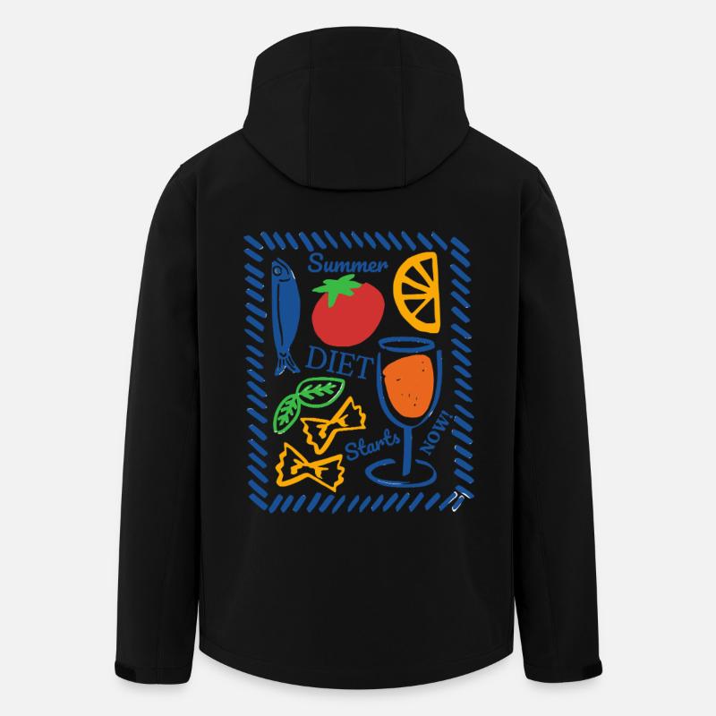 Die Sommerdiät beginnt jetzt - Recycelte Männer Softshell-Jacke von Stanley/Stella - Schwarz
