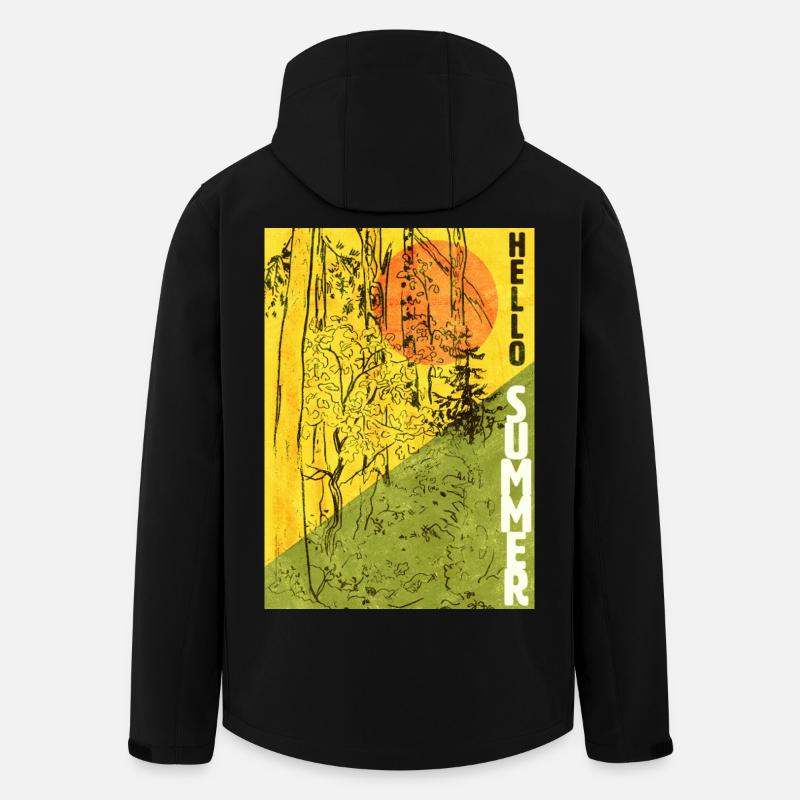 HELLO SUMMER - Men’s Recycled Softshell Jacket by Stanley/Stella - black