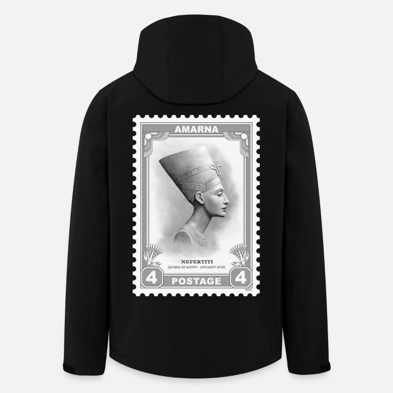 Nefertiti Stamp - Men’s Recycled Softshell Jacket by Stanley/Stella - black