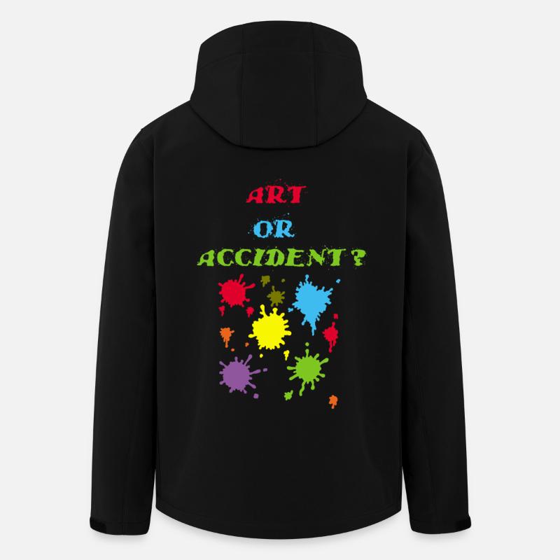 Kunst oder Unfall? - Recycelte Männer Softshell-Jacke Discoverer von Stanley/Stella - Schwarz