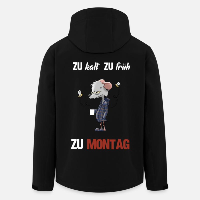 mad Monday - Recycelte Männer Softshell-Jacke von Stanley/Stella - Schwarz