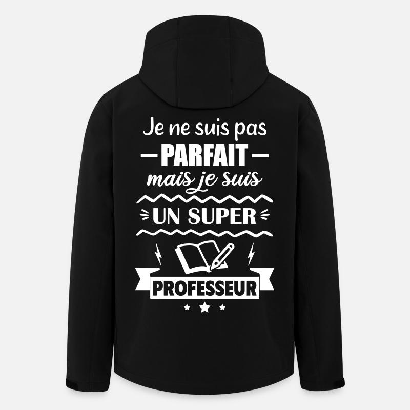 Pas parfait mais super professeur - Veste softshell homme en polyester recyclé Stanley/Stella - noir