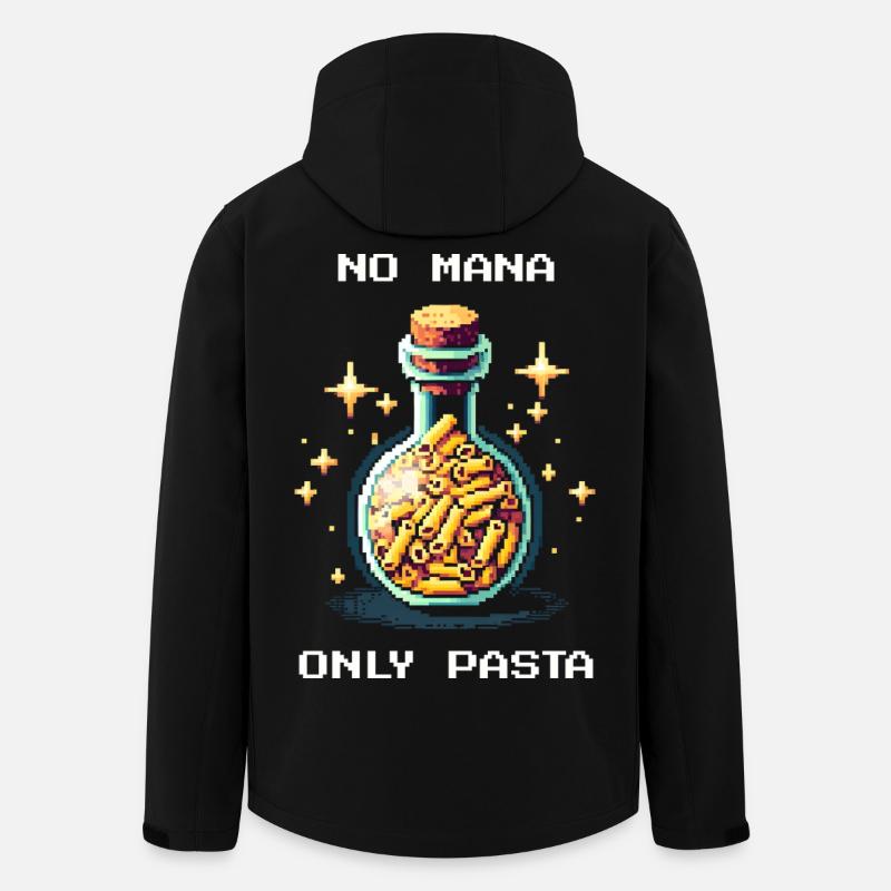 No Mana | Only Pasta Prepping Humor - Stanley/Stella Männer Recycled Softshell Jacke Discoverer - Schwarz