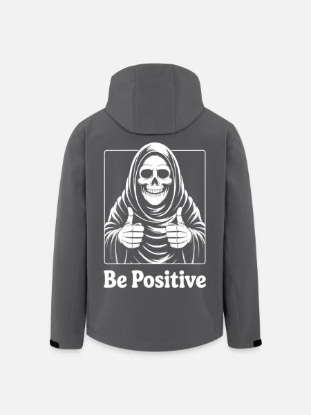 Be Positive Skeleton Motif - Men’s Recycled Softshell Jacket by Stanley/Stella - black