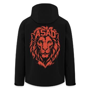 Red Lion ASAD Imperious Head - Men’s Recycled Softshell Jacket by Stanley/Stella - black - Back - AI Model Male 185 light (185cm)
