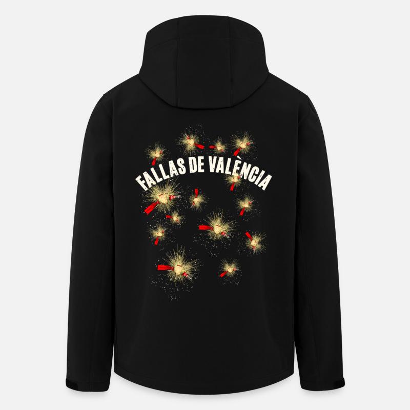 Fallas De Valencia Pyro Feuerwerk - Recycelte Männer Softshell-Jacke von Stanley/Stella - Schwarz
