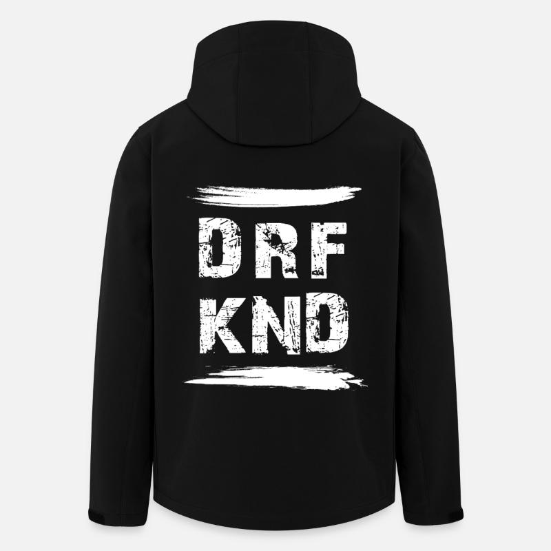 DORFKIND - Recycelte Männer Softshell-Jacke von Stanley/Stella - Schwarz
