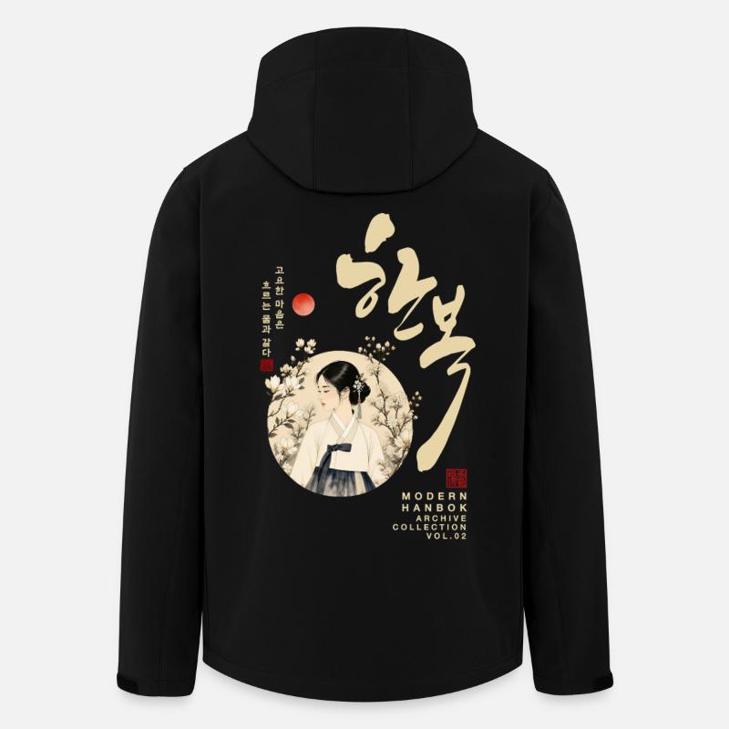 Modern Hanbok Archive - Men’s Recycled Softshell Jacket by Stanley/Stella - black