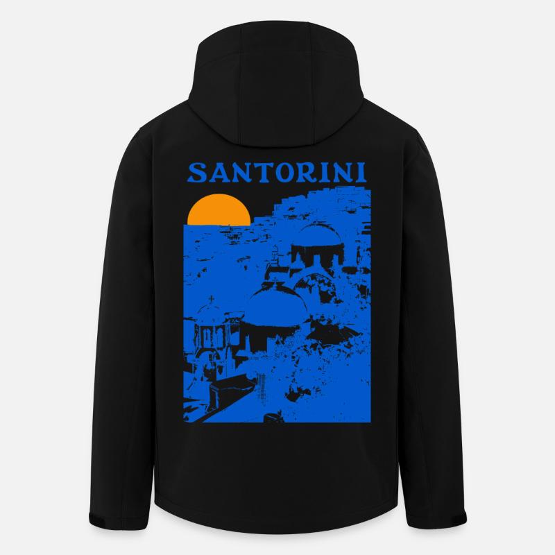 Santorin - Recycelte Männer Softshell-Jacke von Stanley/Stella - Schwarz