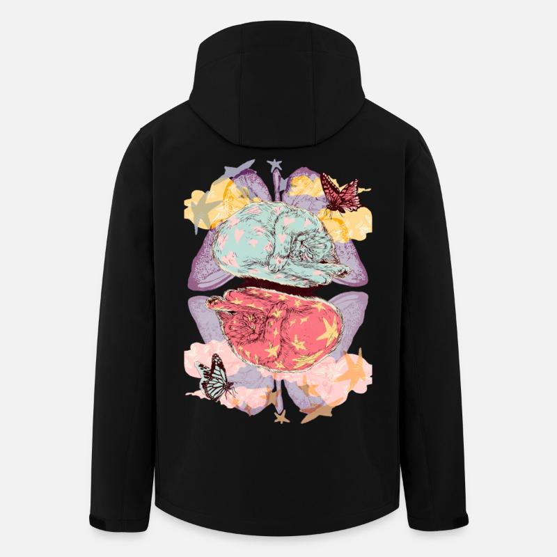 KITTY DREAMS - Men’s Recycled Softshell Jacket by Stanley/Stella - black