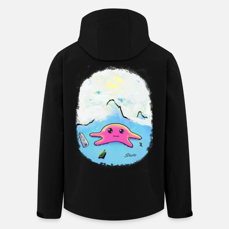 War-Squid - Recycelte Männer Softshell-Jacke von Stanley/Stella - Schwarz