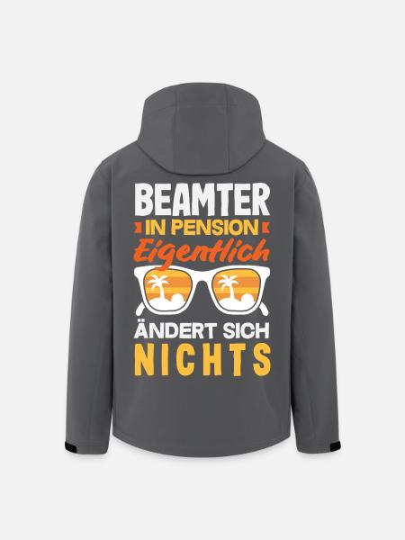 Beamter In Pension Ruhestand - Recycelte Männer Softshell-Jacke von Stanley/Stella - Schwarz