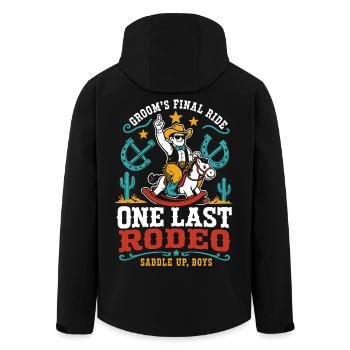 One last rodeo for the groom - Men’s Recycled Softshell Jacket by Stanley/Stella - black - Back - AI Model Male 185 light (185cm)