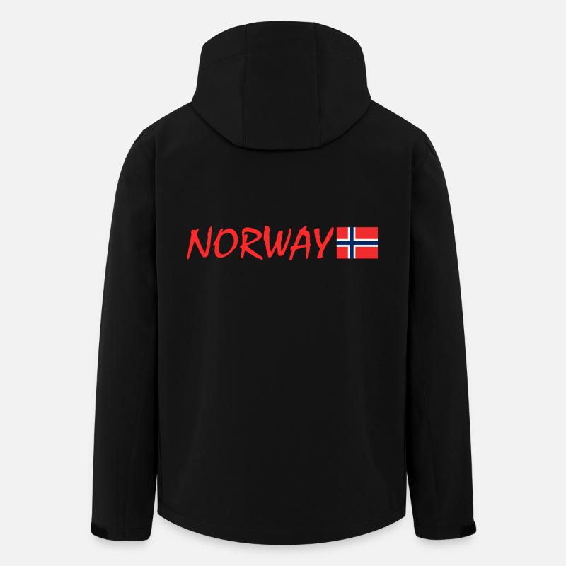 Norvège - Veste softshell homme en polyester recyclé Stanley/Stella - noir