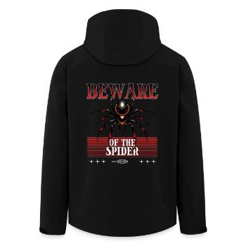 Araignée - Veste softshell homme en polyester recyclé Stanley/Stella - noir - Dos - AI Model Male 185 light (185cm)