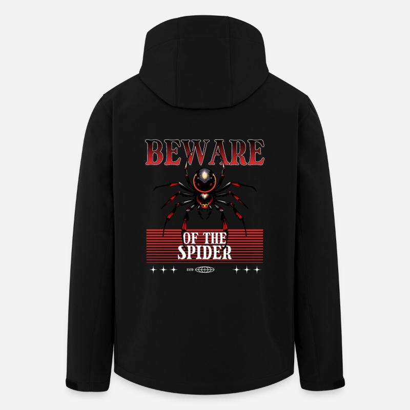 Araignée - Veste softshell homme en polyester recyclé Stanley/Stella - noir