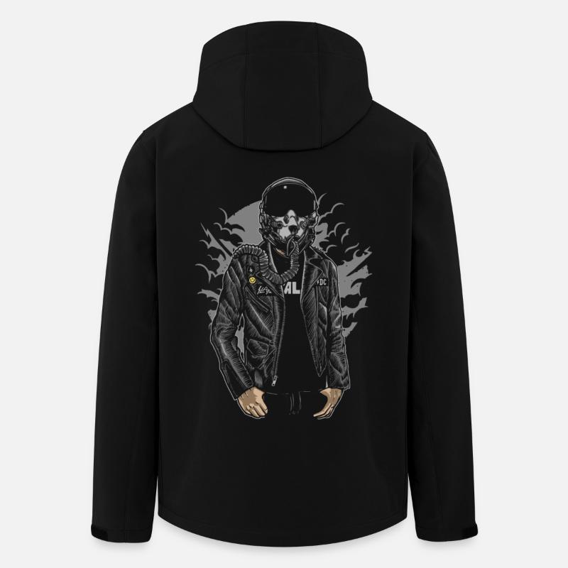 Sky Fighter - Recycelte Männer Softshell-Jacke von Stanley/Stella - Schwarz