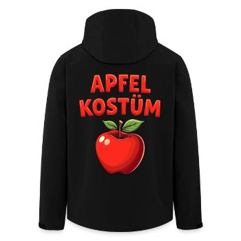 Apfel Kostüm Obst Frucht Fasching Karneval Früchte - Recycelte Männer Softshell-Jacke von Stanley/Stella - Schwarz - Hinten - AI Model Male 185 light (185cm)