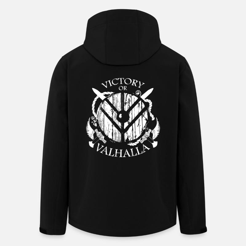 Wikinger oder Valhalla - Recycelte Männer Softshell-Jacke von Stanley/Stella - Schwarz