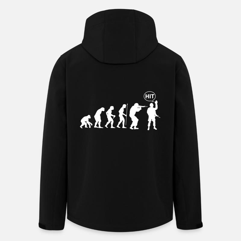 Airsoft Evolution - Men’s Recycled Softshell Jacket by Stanley/Stella - black