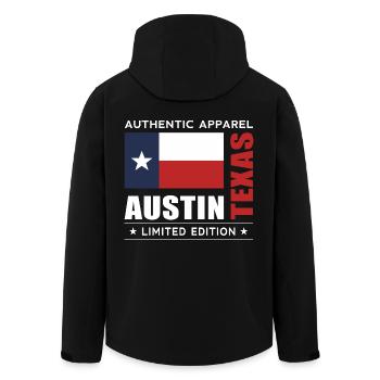 Austin - Veste softshell homme en polyester recyclé Stanley/Stella - noir - Dos - AI Model Male 185 light (185cm)
