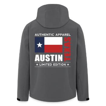 Austin - Veste softshell homme en polyester recyclé Stanley/Stella - charbon - Dos - AI Model Male 185 light (185cm)