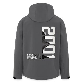 LIMITED EDITION 2001 25TH BIRTHDAY - Men’s Recycled Softshell Jacket by Stanley/Stella - black - Back - AI Model Male 185 light (185cm)