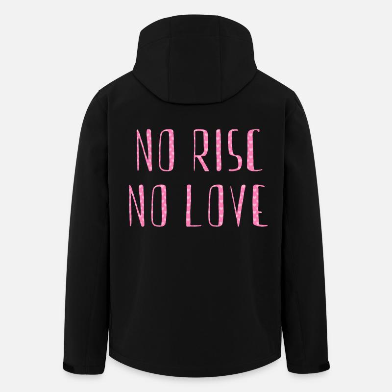 no risc no love - Men’s Recycled Softshell Jacket by Stanley/Stella - black