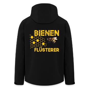 Bienenflüsterer - Recycelte Männer Softshell-Jacke von Stanley/Stella - Schwarz - Hinten - AI Model Male 185 light (185cm)