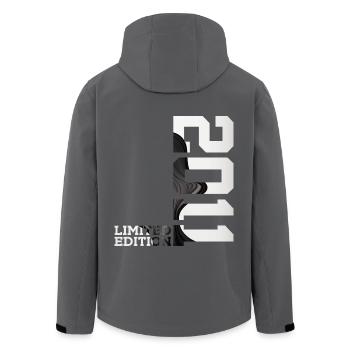 LIMITED EDITION 2011 15TH BIRTHDAY - Men’s Recycled Softshell Jacket by Stanley/Stella - black - Back - AI Model Male 185 light (185cm)