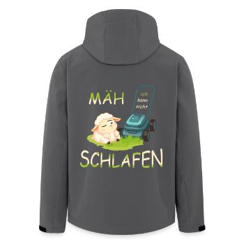 Süßes Schaf - Recycelte Männer Softshell-Jacke von Stanley/Stella - Anthrazit - Hinten - AI Model Male 185 light (185cm)