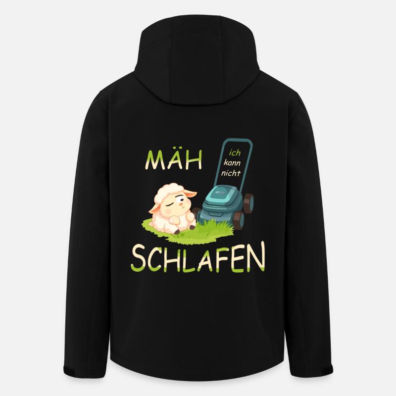 Süßes Schaf - Recycelte Männer Softshell-Jacke von Stanley/Stella - Schwarz