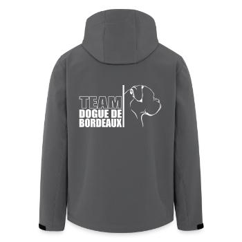 TEAM Dogue De Bordeaux Hunde Hund Wilsigns - Recycelte Männer Softshell-Jacke von Stanley/Stella - Schwarz - Hinten - AI Model Male 185 light (185cm)