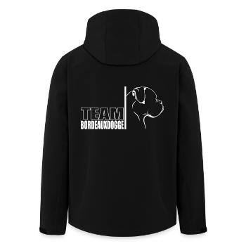 TEAM Bordeauxdogge Hunde Hund Wilsigns - Recycelte Männer Softshell-Jacke von Stanley/Stella - Schwarz - Hinten - AI Model Male 185 light (185cm)