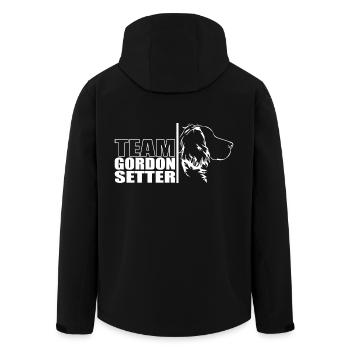 TEAM Gordon Setter Dogs Chien de chasse Wilsigns - Veste softshell homme en polyester recyclé Stanley/Stella - noir - Dos - AI Model Male 185 light (185cm)