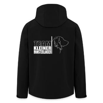 TEAM Petit chien Münsterland Chien Wilsigns - Veste softshell homme en polyester recyclé Stanley/Stella - noir - Dos - AI Model Male 185 light (185cm)