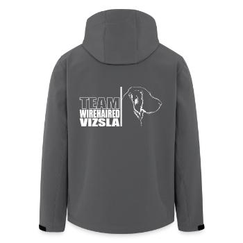 TEAM Wirehaired Vizsla Hunde Hund Vischel Wilsigns - Recycelte Männer Softshell-Jacke von Stanley/Stella - Schwarz - Hinten - AI Model Male 185 light (185cm)