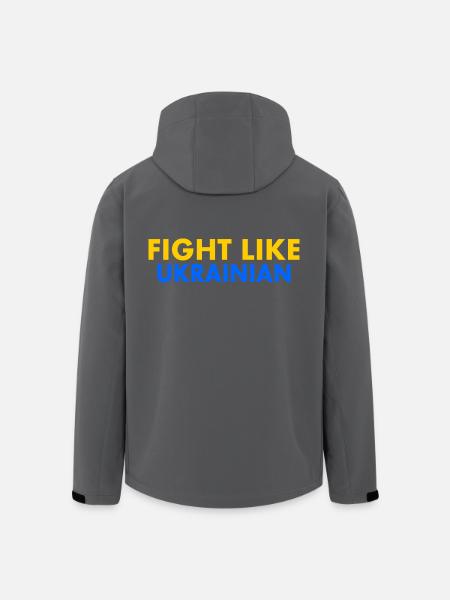 Fight like ukrainian - Recycelte Männer Softshell-Jacke von Stanley/Stella - Schwarz
