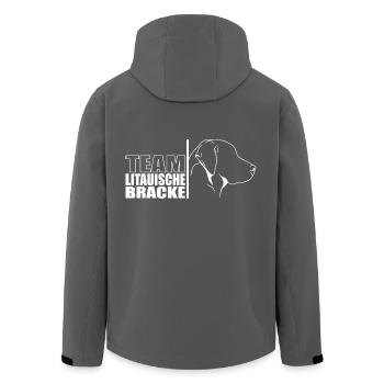 TEAM Litauische Bracke Hunde Hund Wilsigns - Recycelte Männer Softshell-Jacke von Stanley/Stella - Schwarz - Hinten - AI Model Male 185 light (185cm)