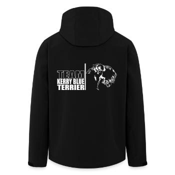 TEAM Kerry Blue Terrier Hunde Hund Wilsigns - Recycelte Männer Softshell-Jacke von Stanley/Stella - Schwarz - Hinten - AI Model Male 185 light (185cm)