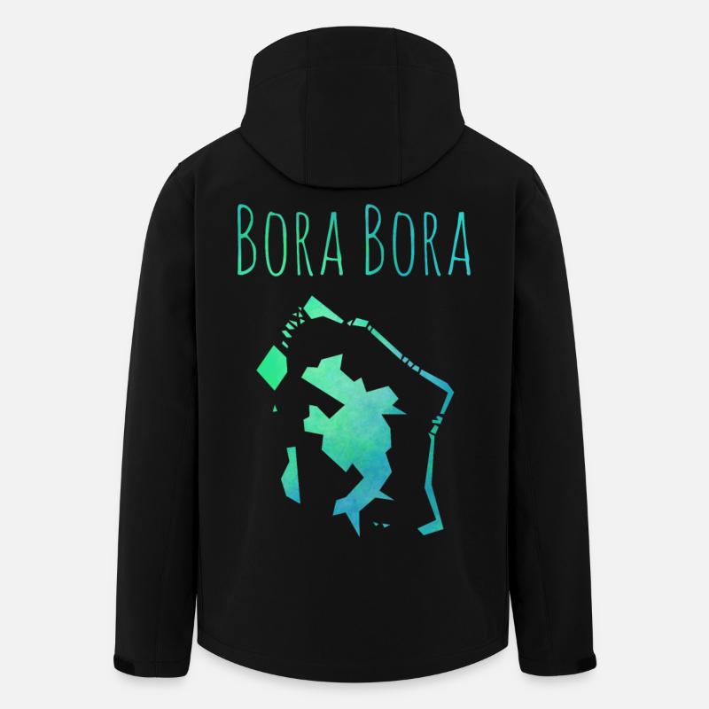 bora bora - Men’s Recycled Softshell Jacket by Stanley/Stella - black
